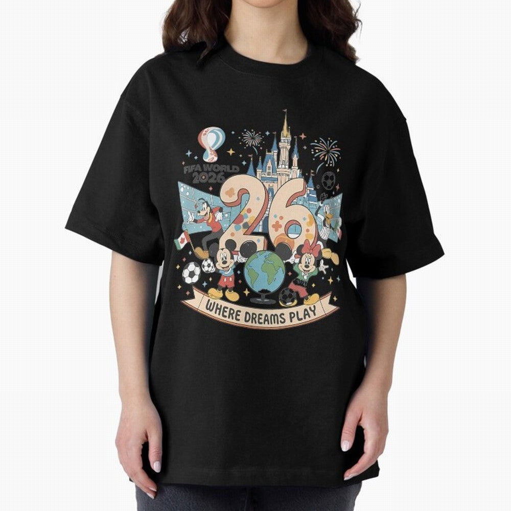 Dreamland Football 2026 Classic T-Shirt Support Match Day Hype around FIFA World Cup 2026 USA Canada Mexico, CR7 and Messi, England and Germany, Stadium Memories, Football Loyalty, International Chants and Championship Tradition; Perfect for Fans,