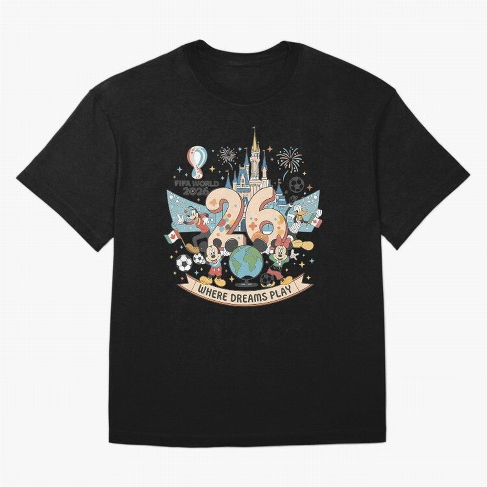 Dreamland Football 2026 Classic T-Shirt Support Match Day Hype around FIFA World Cup 2026 USA Canada Mexico, CR7 and Messi, England and Germany, Stadium Memories, Football Loyalty, International Chants and Championship Tradition; Perfect for Fans,