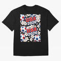 USA 2026 Soccer World Cup Pattern - Artistic Picasso Style Football Classic T-Shirt Bring Match Day Fire to FIFA World Cup 2026 Filled with Haaland and Mbappe, England, France and Netherlands Energy, Sports Nostalgia, International Competition,