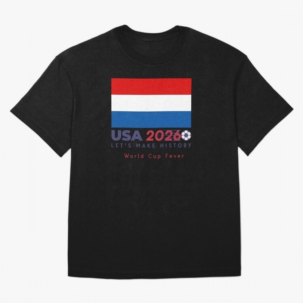USA 2026 World Cup Americas football. Classic T-Shirt Enjoy FIFA World Cup 2026 Group Stage Driven by Mbappe and Neymar, Netherlands Energy, Global Supporter Spirit, Legendary Goals, National Colors and Tournament Celebration; Made for Die Hard