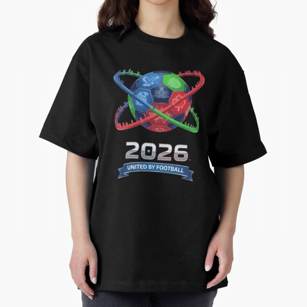 United by Football 2026 Global Connectivity Logo Classic T-Shirt Follow the FIFA World Cup 2026 Journey through Haaland Highlights, Germany Pride, Fan Favorite Moments, National Team Passion, Big Match Drama and Soccer History; Ideal for Passionate