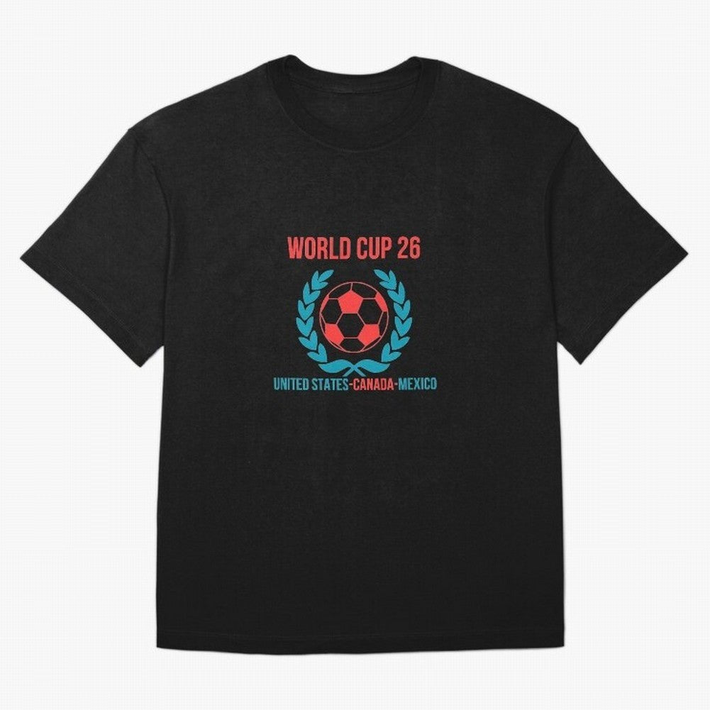 World Cup 2026 United States Canada Mexico Soccer Logo Classic T-Shirt Support Your Favorite Stars during FIFA World Cup 2026 with Cristiano Ronaldo, Haaland and CR7, Argentina Energy, Champion Mindset, Group Stage Buzz, Knockout Tension and
