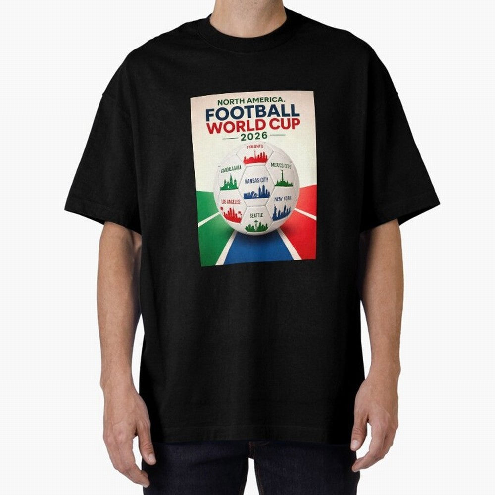 North America Football 2026 Classic T-Shirt Carry Match Day Hype around FIFA World Cup 2026, CR7 and Messi, Germany, Classic Soccer Heritage, Championship Pressure, Fan Loyalty and International Pride; Great for Watch Parties, Sports Bars, Family