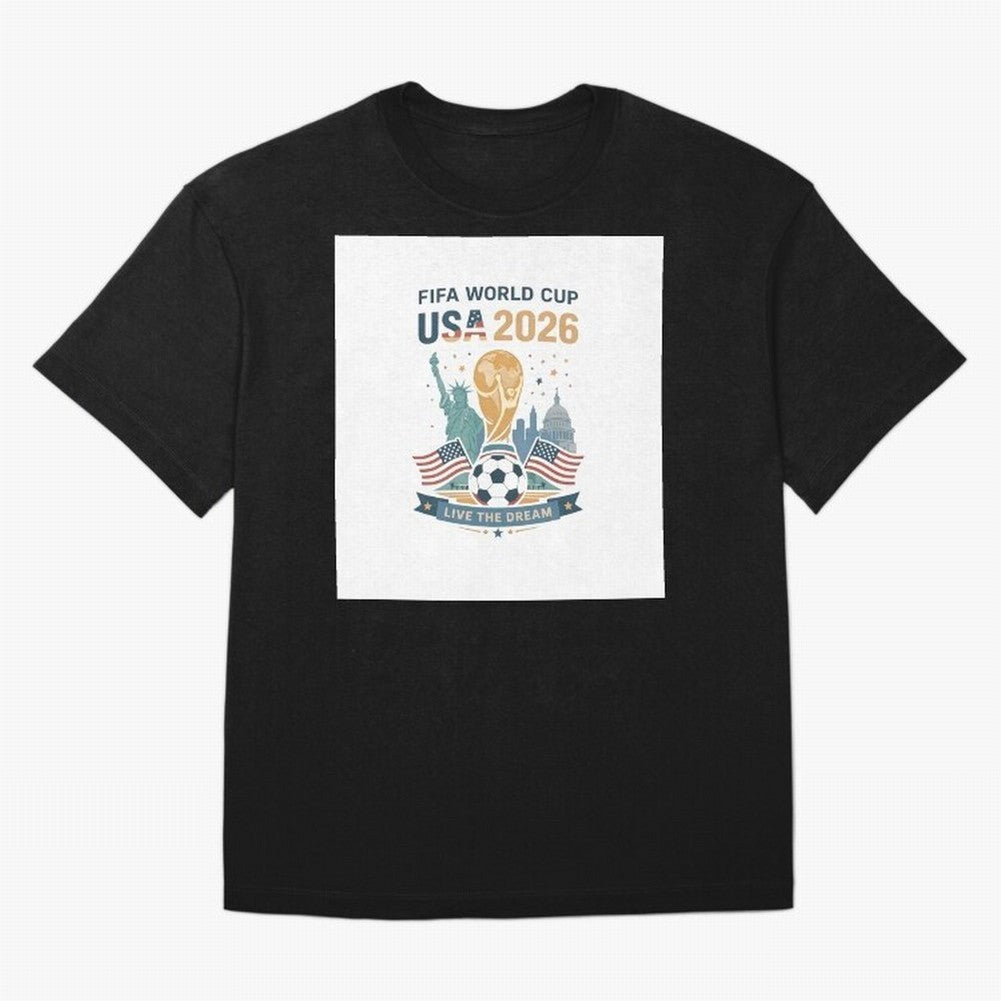 Fifa World Cup USA 2026 Classic T-Shirt Feel the Roar of FIFA World Cup 2026 Group Stage for Fans of Cristiano Ronaldo and Brazil, Bringing Game Day Rituals, Football Legends, Country Pride and the Road to the Final; Created for Match Day Parties,