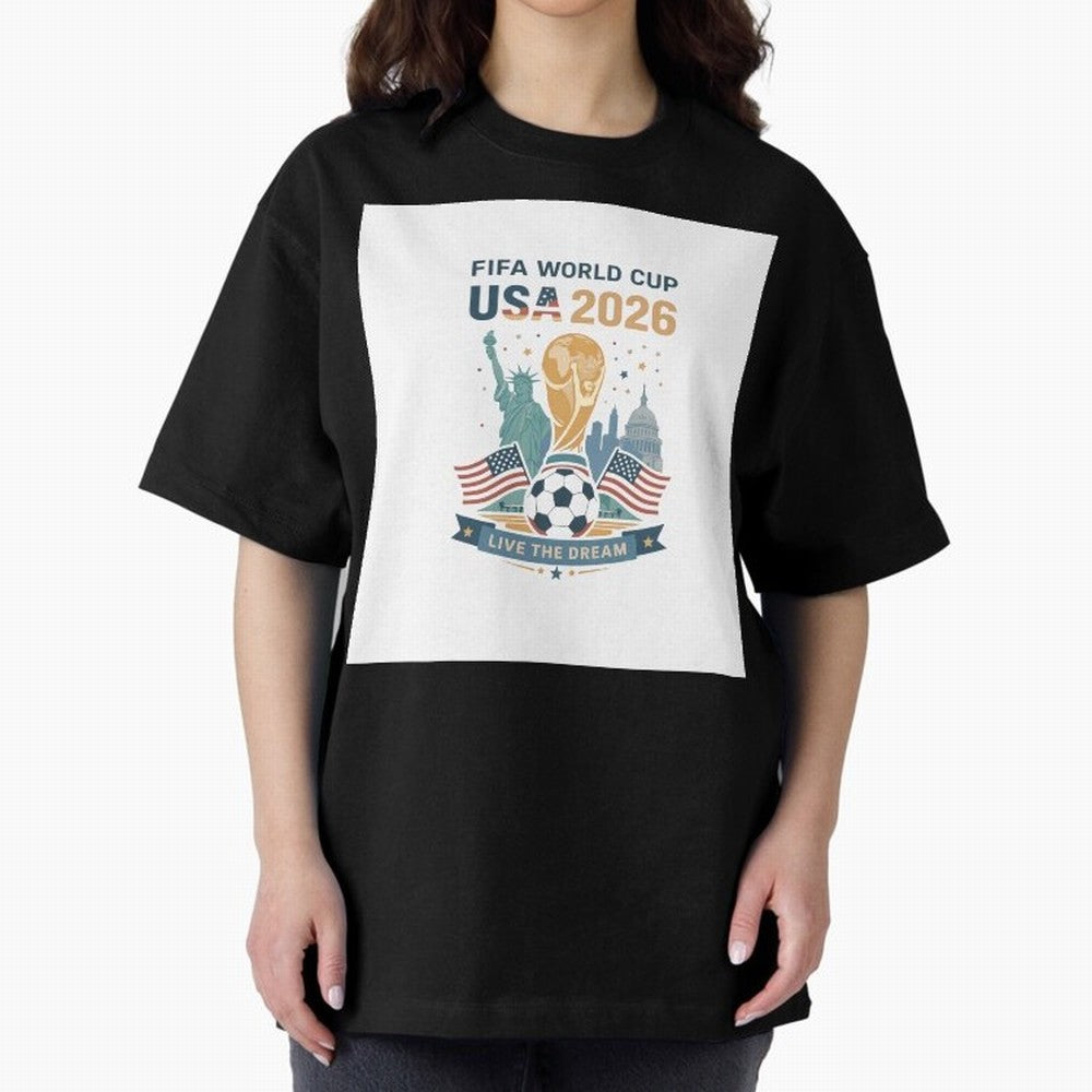 Fifa World Cup USA 2026 Classic T-Shirt Feel the Roar of FIFA World Cup 2026 Group Stage for Fans of Cristiano Ronaldo and Brazil, Bringing Game Day Rituals, Football Legends, Country Pride and the Road to the Final; Created for Match Day Parties,
