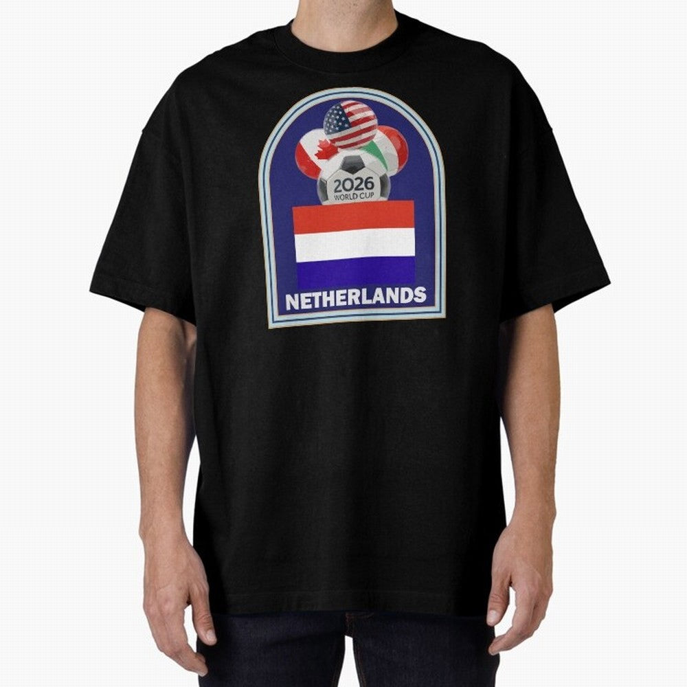 Netherlands 2026 Soccer T-shirt Classic T-Shirt Make Every Kick Count in Global Football Passion for FIFA World Cup 2026 Group Stage, Made for Messi and Cristiano Ronaldo, England, France and Netherlands, Fan Favorite Moments, National Team
