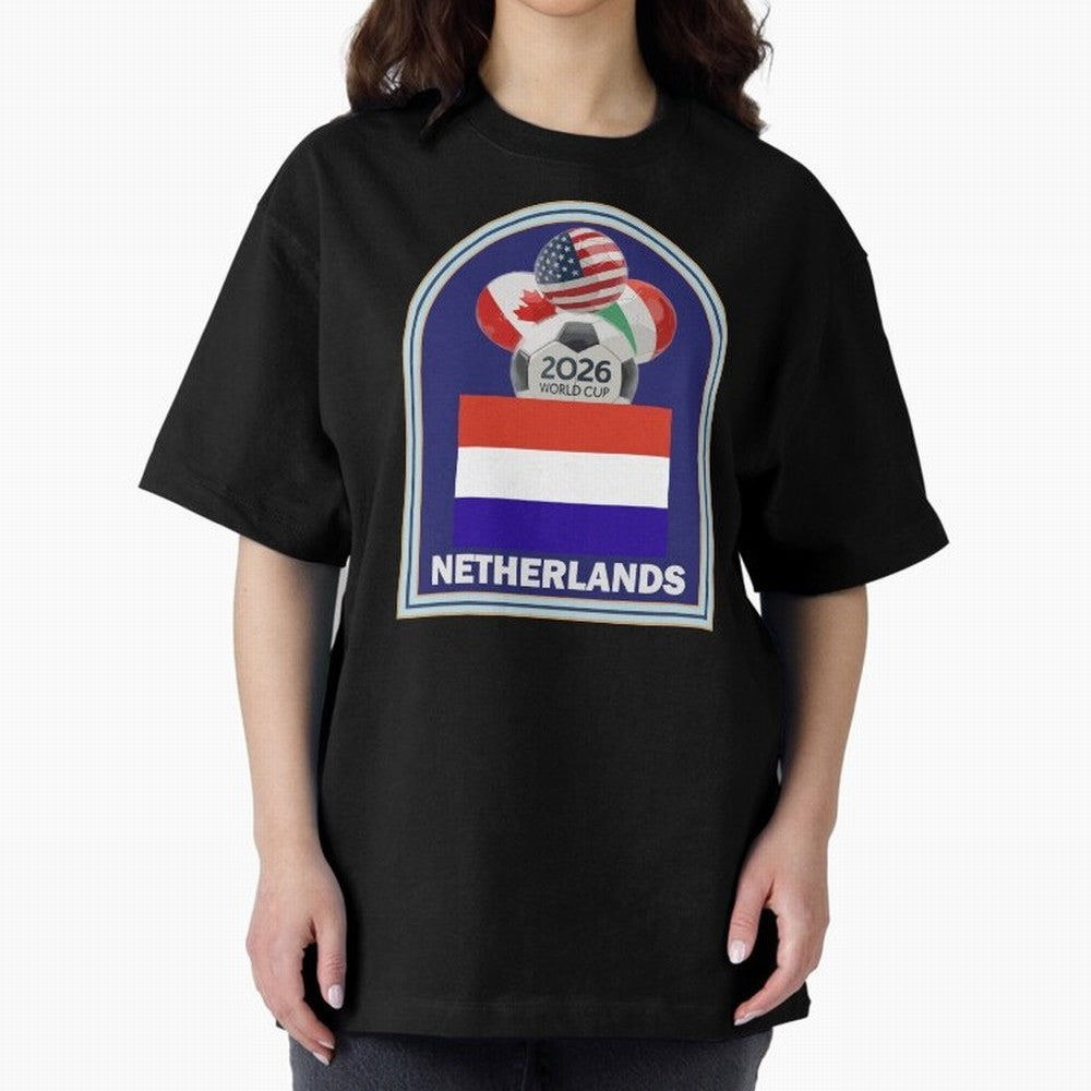 Netherlands 2026 Soccer T-shirt Classic T-Shirt Make Every Kick Count in Global Football Passion for FIFA World Cup 2026 Group Stage, Made for Messi and Cristiano Ronaldo, England, France and Netherlands, Fan Favorite Moments, National Team