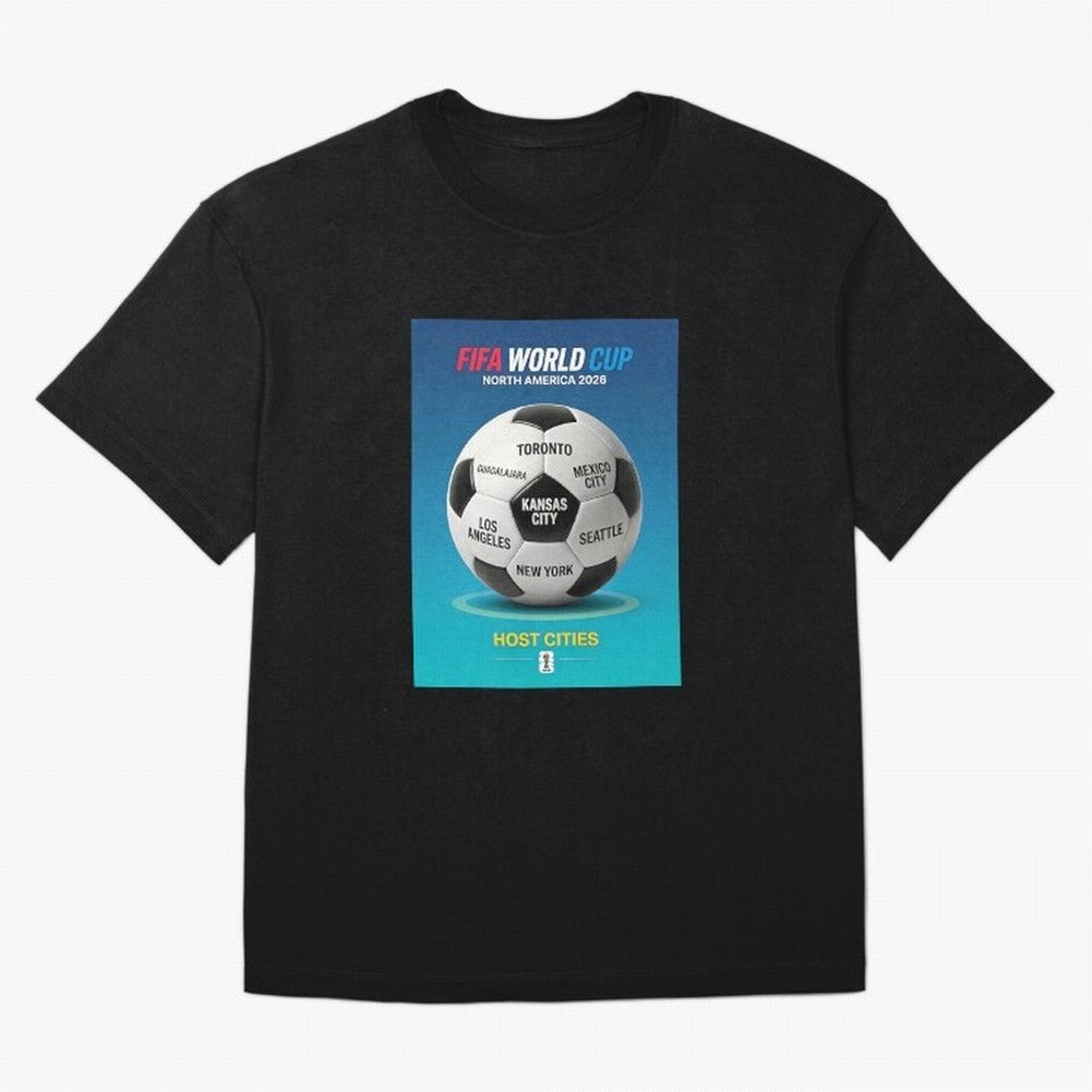 North America Football 2026 Classic T-Shirt Join Global Football Passion for FIFA World Cup 2026 Group Stage, Built around Mbappe, Argentina and Brazil, Retro Football Energy, Iconic Rivalries, Trophy Chase Drama and Stadium Atmosphere; Ideal for