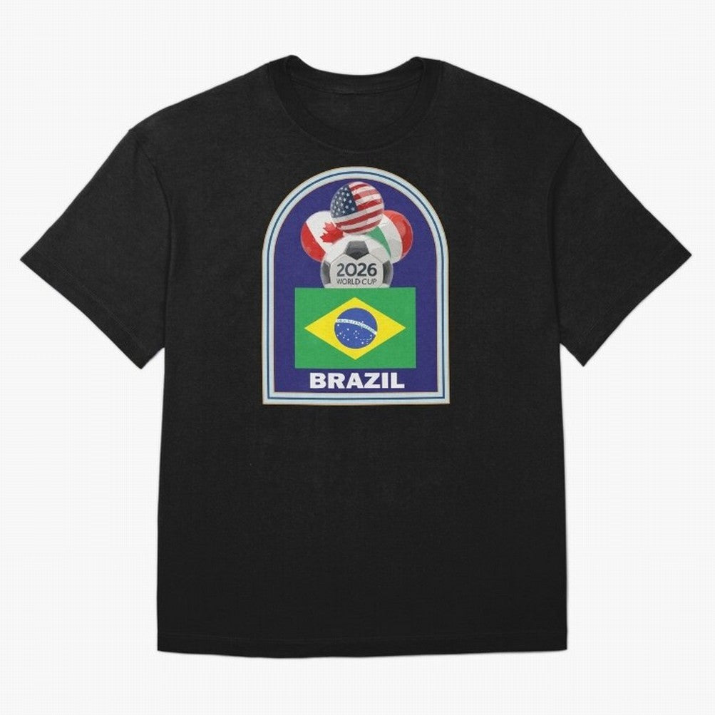 Brazil 2026 Soccer T-shirt Classic T-Shirt Capture Stadium Memories from Global Football Passion for FIFA World Cup 2026, Inspired by Cristiano Ronaldo, Haaland and CR7, Argentina and Brazil, Tournament Hype, Historic Matchups, Family Viewing