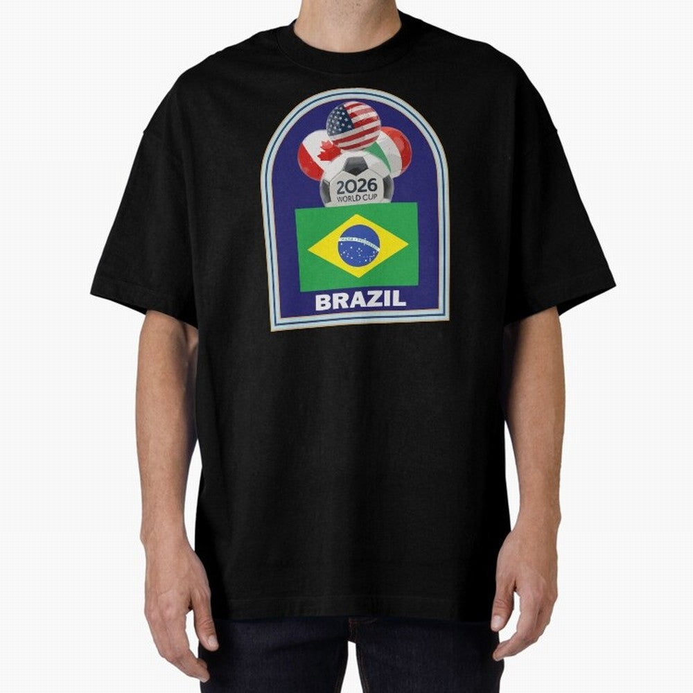 Brazil 2026 Soccer T-shirt Classic T-Shirt Capture Stadium Memories from Global Football Passion for FIFA World Cup 2026, Inspired by Cristiano Ronaldo, Haaland and CR7, Argentina and Brazil, Tournament Hype, Historic Matchups, Family Viewing