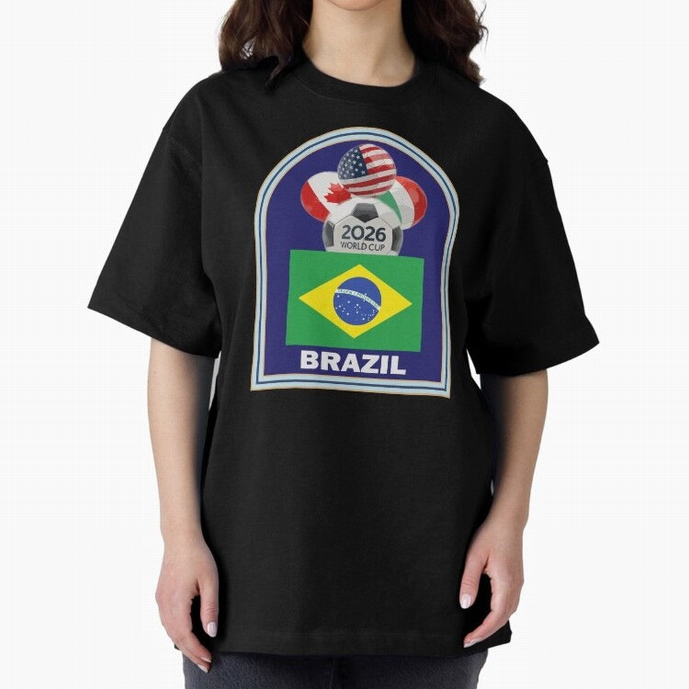 Brazil 2026 Soccer T-shirt Classic T-Shirt Capture Stadium Memories from Global Football Passion for FIFA World Cup 2026, Inspired by Cristiano Ronaldo, Haaland and CR7, Argentina and Brazil, Tournament Hype, Historic Matchups, Family Viewing