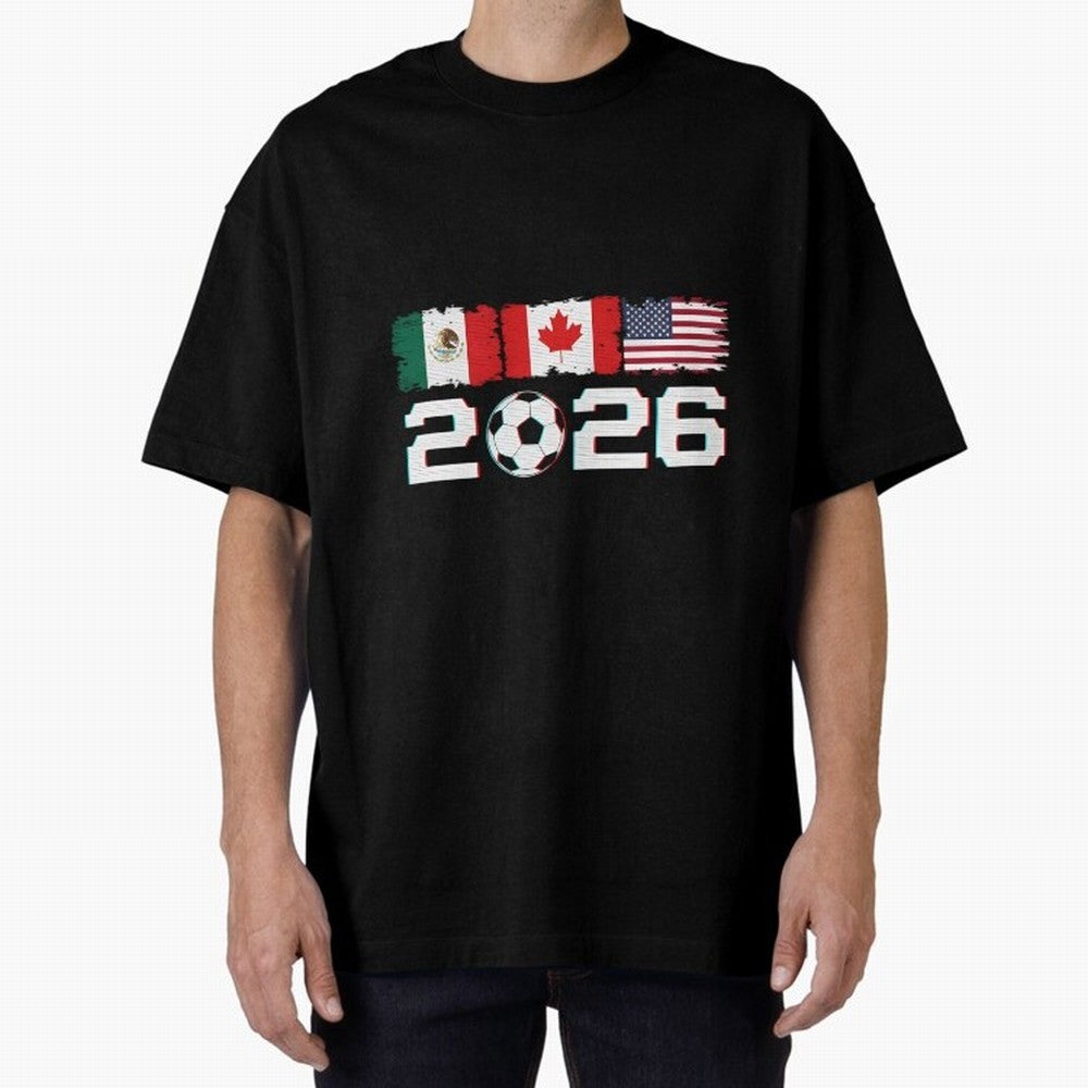 Glitched United 2026 Cup North America Emblem Part Classic T-Shirt Bring a Champion Mindset to FIFA World Cup 2026 Connected to Neymar, Haaland and Cristiano Ronaldo, Argentina and Brazil Energy, Supporter Pride, Iconic Celebrations, Legendary