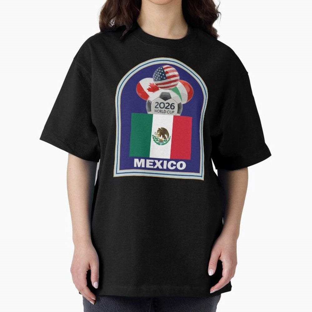 Mexico 2026 Soccer T-shirt Classic T-Shirt Stand with FIFA World Cup 2026 with Messi, CR7 and Mbappe, England, France and Netherlands Energy, Classic Soccer Heritage, Championship Pressure, Fan Loyalty and International Pride; Perfect for