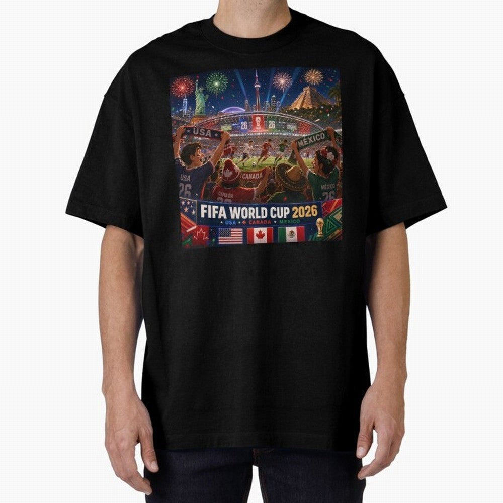 ? One Ball Three Nations 2026 #football 2026 Classic T-Shirt Fuel Your Fan Pride for FIFA World Cup 2026 Group Stage for Fans of Neymar, Haaland and Cristiano Ronaldo and Argentina, France and Brazil, Bringing Match Day Excitement, Supporter