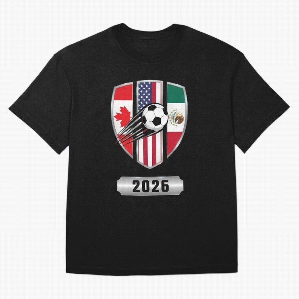 North United America Shield 2026 Cup Classic T-Shirt Show Passion for the Stars of Global Football Passion for FIFA World Cup 2026 Group Stage, Connected to Neymar, England, France and Netherlands, Soccer Culture, Superstar Moments, National Team