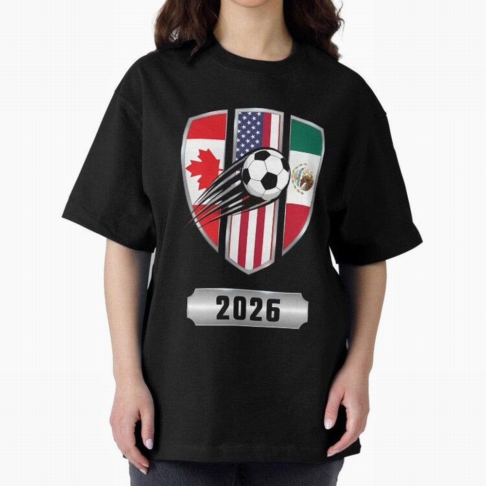 North United America Shield 2026 Cup Classic T-Shirt Show Passion for the Stars of Global Football Passion for FIFA World Cup 2026 Group Stage, Connected to Neymar, England, France and Netherlands, Soccer Culture, Superstar Moments, National Team