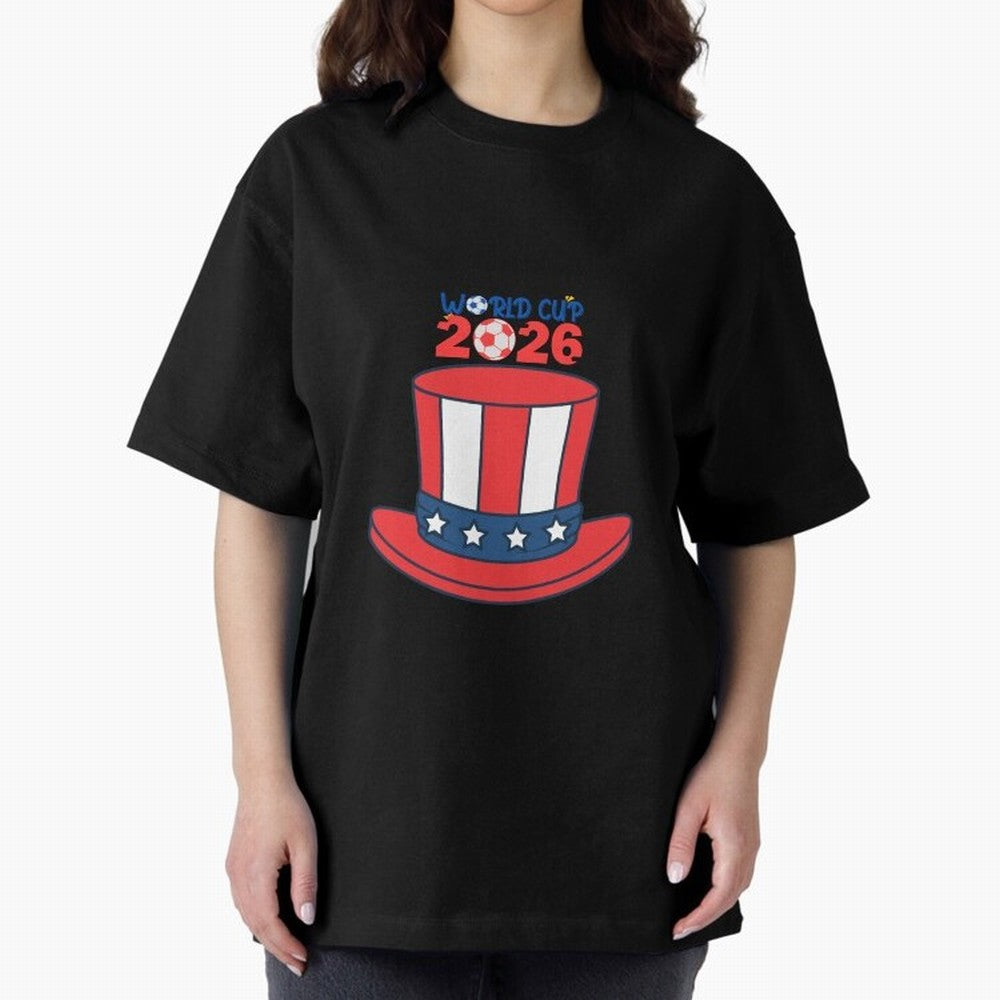 Patriotic Soccer Hat Design for FIFA World Cup 2026 Celebration Classic T-Shirt Create the FIFA World Cup 2026 USA Canada Mexico Journey through Messi, CR7 and Mbappe Highlights, England Pride, Sports Nostalgia, International Competition, Famous