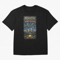 Houston Starry Night Skyline World Cup 2026 Soccer Poster ¡ª Van Gogh Fine Art Print Classic T-Shirt Honor the Beautiful Game during FIFA World Cup 2026 for Fans of Cristiano Ronaldo and Brazil, Bringing Football History, Final Match Energy, Crowd