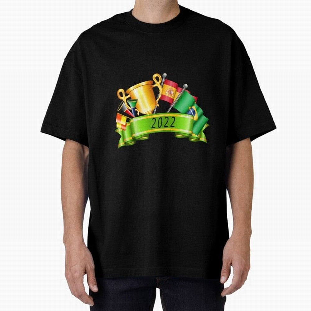 World Cup 2022 Qatar Spain Brazil Classic T-Shirt Show Support during Global Football Passion for FIFA World Cup 2026, Built around Neymar, England and Germany, Stadium Memories, Football Loyalty, International Chants and Championship Tradition;