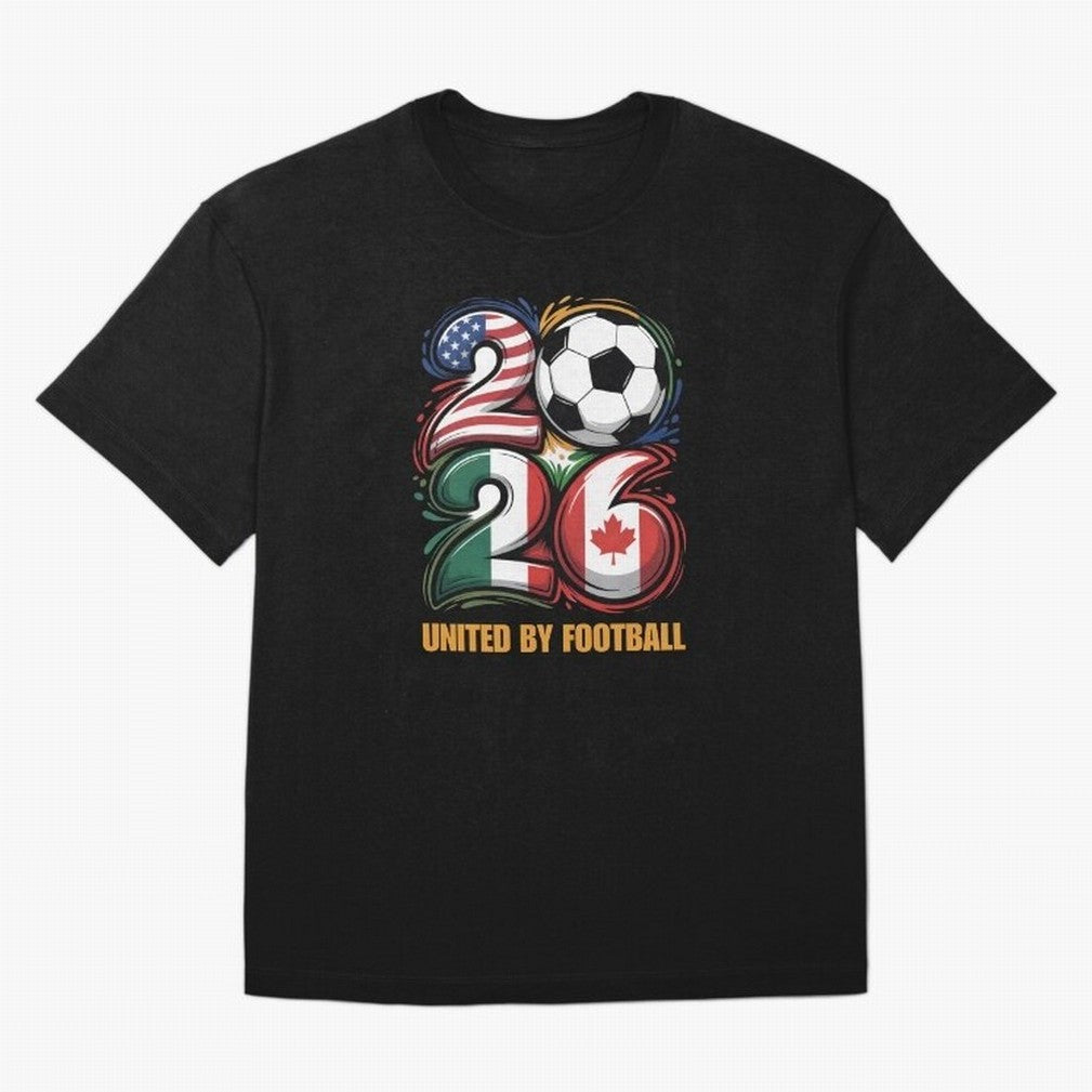 United by Football Soccer Fan Gear 2026 Classic T-Shirt Back Your Heroes with Match Day Hype around FIFA World Cup 2026, Mbappe, Portugal, Football History, Final Match Energy, Crowd Noise and Once in a Lifetime Moments; Ideal for Football Dads,
