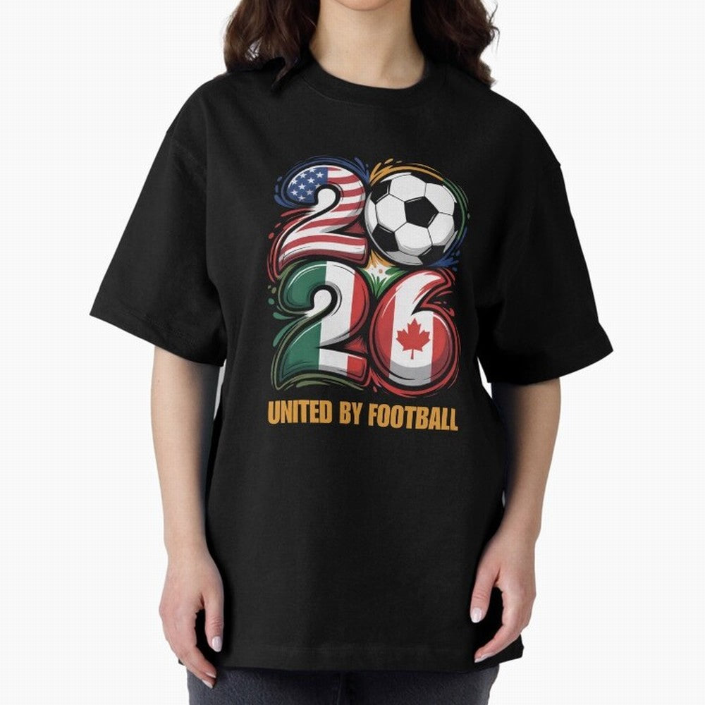 United by Football Soccer Fan Gear 2026 Classic T-Shirt Back Your Heroes with Match Day Hype around FIFA World Cup 2026, Mbappe, Portugal, Football History, Final Match Energy, Crowd Noise and Once in a Lifetime Moments; Ideal for Football Dads,