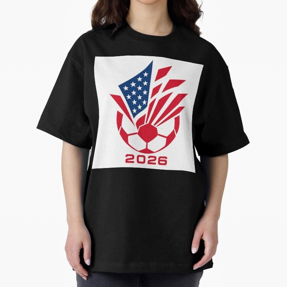 American Soccer 2026 Flag Burst Emblem Classic T-Shirt Spotlight FIFA World Cup 2026 USA Canada Mexico Inspired by Cristiano Ronaldo, Haaland and CR7, Spain Energy, Fan Favorite Moments, National Team Passion, Big Match Drama and Soccer History;