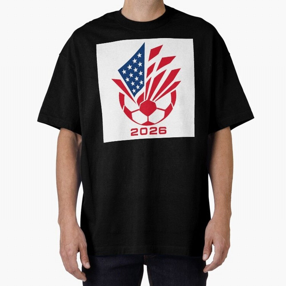 American Soccer 2026 Flag Burst Emblem Classic T-Shirt Spotlight FIFA World Cup 2026 USA Canada Mexico Inspired by Cristiano Ronaldo, Haaland and CR7, Spain Energy, Fan Favorite Moments, National Team Passion, Big Match Drama and Soccer History;