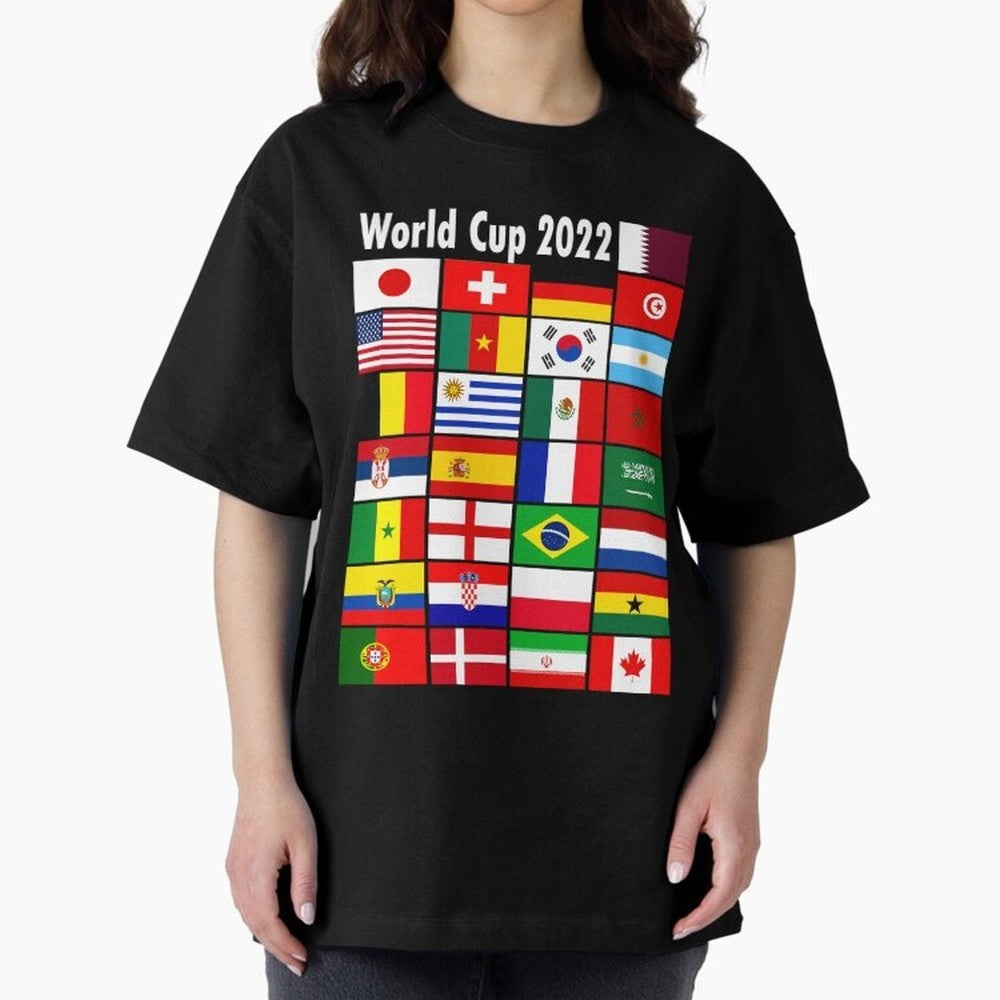 Countries Participating In The World Cup 2022 Qatar Classic T-Shirt Support the Legends of FIFA World Cup 2026 USA Canada Mexico for Fans of Mbappe and Neymar and Spain, Bringing Football History, Final Match Energy, Crowd Noise and Once in a