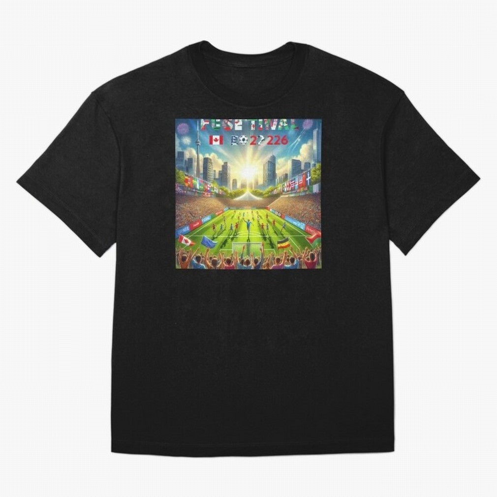 TORONTO SOCCER FESTIVAL 2026 Classic T-Shirt Bring a Vintage Feel to Global Football Passion for FIFA World Cup 2026 Group Stage, Driven by Neymar, Haaland and Cristiano Ronaldo, Germany, Stadium Chants, National Pride, Trophy Dreams and