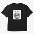 Go USA Soccer Ball Flag | American Football Fan Graphic Tee Classic T-Shirt Bring International Match Energy to Match Day Hype around FIFA World Cup 2026 USA Canada Mexico, Neymar, Haaland and Cristiano Ronaldo, Brazil, Portugal and Argentina,