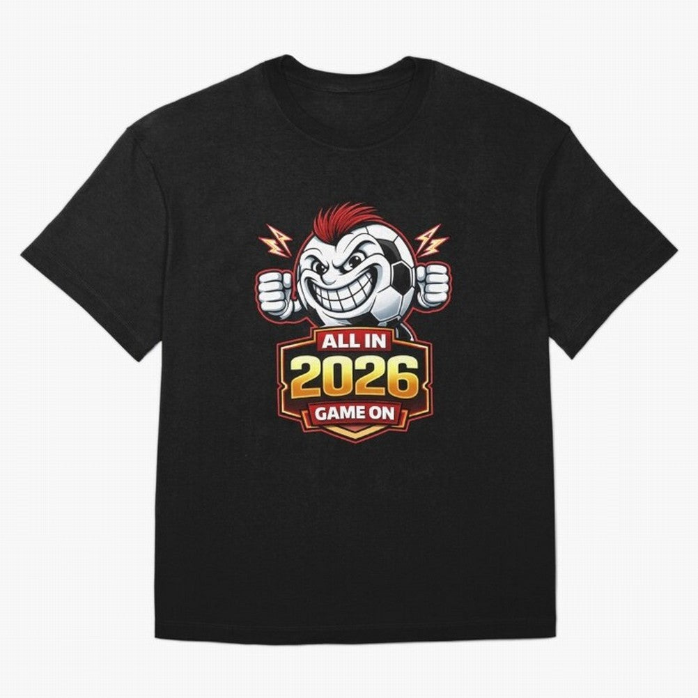 All in 2026 soccer fan design Classic T-Shirt Follow the Final Road of the FIFA World Cup 2026 Group Stage Journey through Mbappe Highlights, Spain and Netherlands Pride, Championship Spirit, Famous Goals, Roaring Crowds and International Football