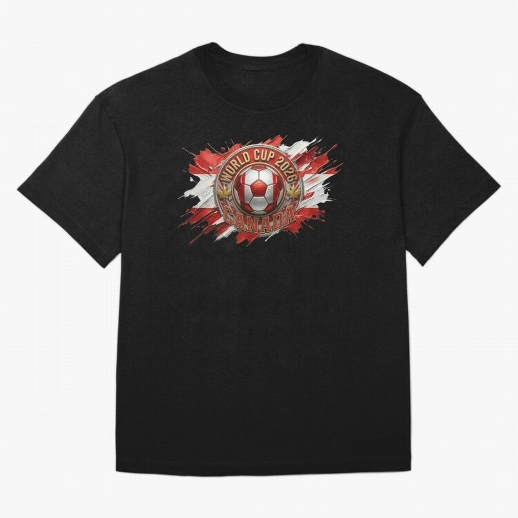 World Cup 2026 Canada Soccer Ball Paint Splash Classic T-Shirt Celebrate the Road through FIFA World Cup 2026 for Fans of Messi, CR7 and Mbappe and Argentina, Bringing Supporter Pride, Iconic Celebrations, Legendary Names and Global Match Day
