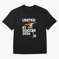United by Soccer 2026 Football Fan Hoodie International Cup Style Graphic Classic T-Shirt Fuel Your Fan Pride for Global Football Passion for FIFA World Cup 2026 USA Canada Mexico, Filled with CR7 and Messi, France and Portugal, Sports Nostalgia,