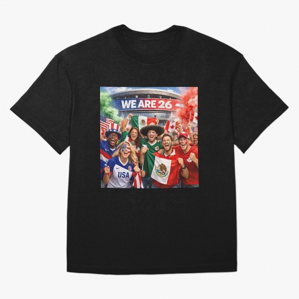 2026 FIFA World Cup Celebration Classic T-Shirt Support Your Favorite Stars during FIFA World Cup 2026 Spirit, Centered on Portugal, Spain and Germany, Cristiano Ronaldo, Match Day Excitement, Supporter Culture, Golden Goals and Global Football