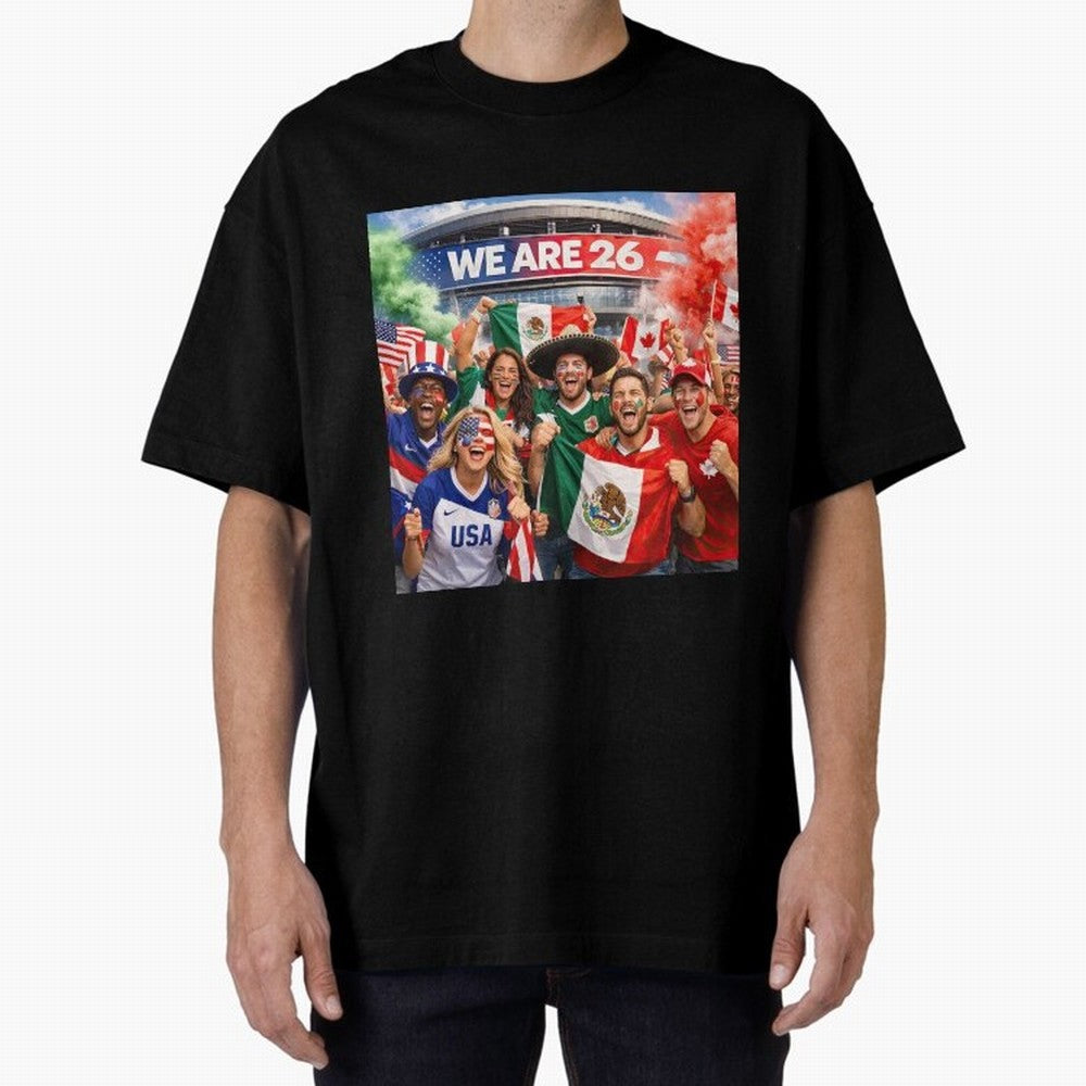 2026 FIFA World Cup Celebration Classic T-Shirt Support Your Favorite Stars during FIFA World Cup 2026 Spirit, Centered on Portugal, Spain and Germany, Cristiano Ronaldo, Match Day Excitement, Supporter Culture, Golden Goals and Global Football