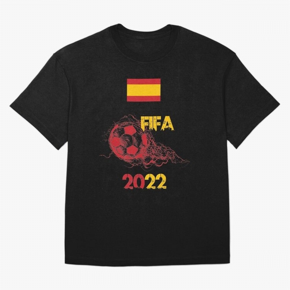 World Cup Qatar 2022 Ispanya Classic T-Shirt Wear the Spirit of FIFA World Cup 2026 Driven by Messi and Cristiano Ronaldo, England, France and Netherlands Energy, Football History, Final Match Energy, Crowd Noise and Once in a Lifetime Moments;