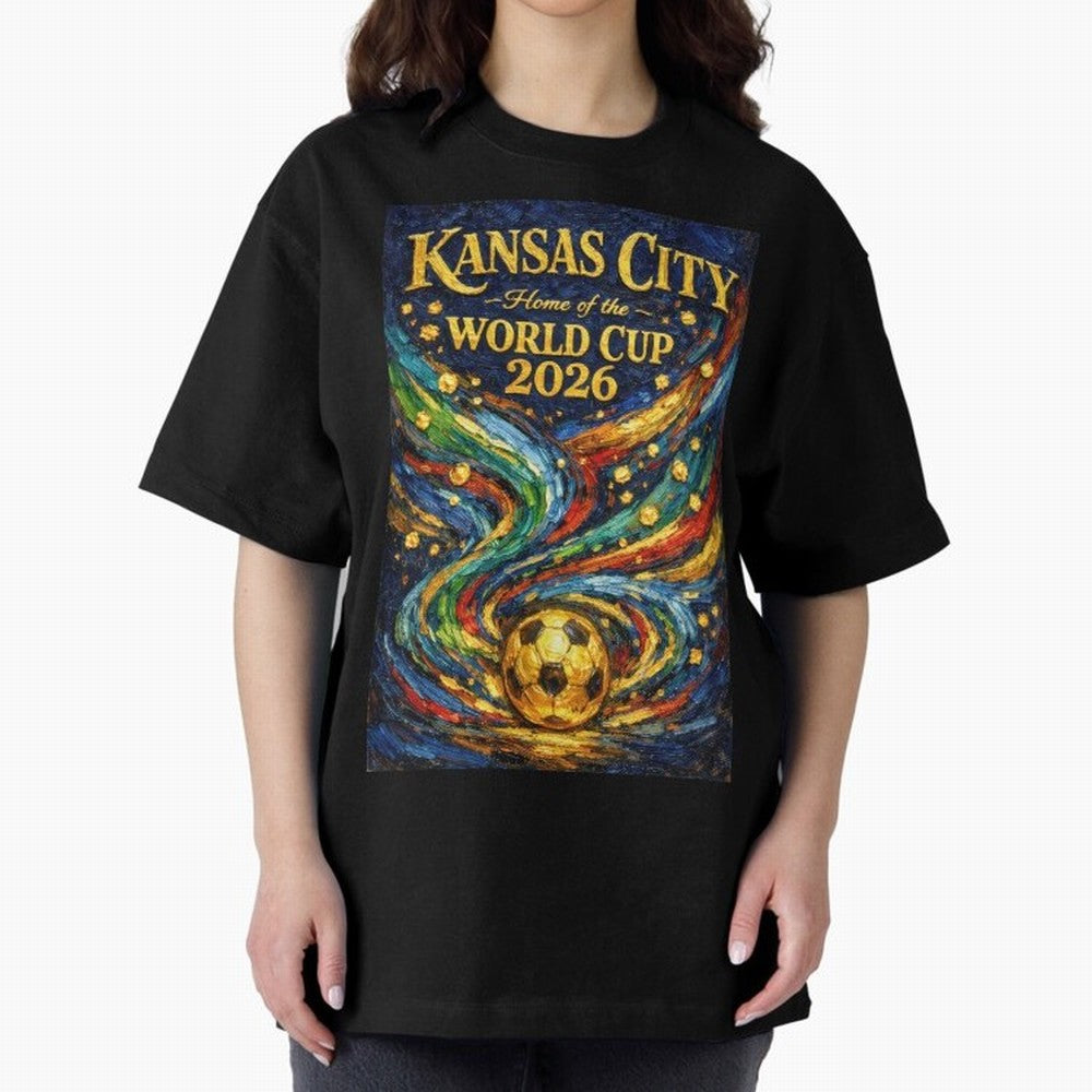 Kansas City Home of the World Cup 2026 Soccer Fan ¡ª Moody Jewel Art Print Classic T-Shirt Join the Global Buzz around Match Day Hype around FIFA World Cup 2026, Messi and Cristiano Ronaldo, England, France and Netherlands, Retro Football Energy,