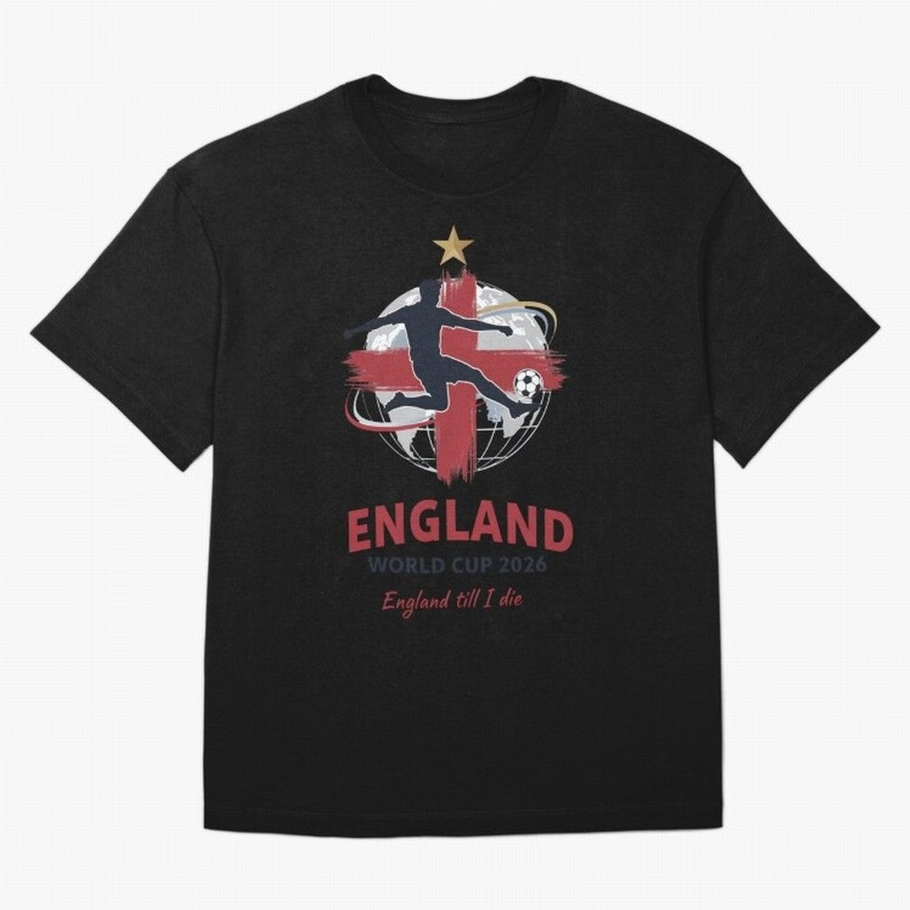 England - World Cup 2026 Fan Art Classic T-Shirt Capture Match Day Hype around FIFA World Cup 2026 Group Stage, Mbappe and Neymar, Brazil, Portugal and Argentina, Soccer Culture, Superstar Moments, National Team Dreams and Competitive Fire; Great