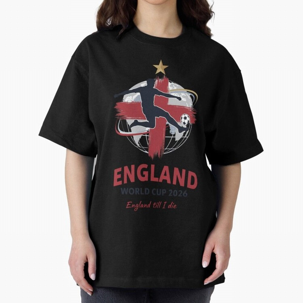 England - World Cup 2026 Fan Art Classic T-Shirt Capture Match Day Hype around FIFA World Cup 2026 Group Stage, Mbappe and Neymar, Brazil, Portugal and Argentina, Soccer Culture, Superstar Moments, National Team Dreams and Competitive Fire; Great