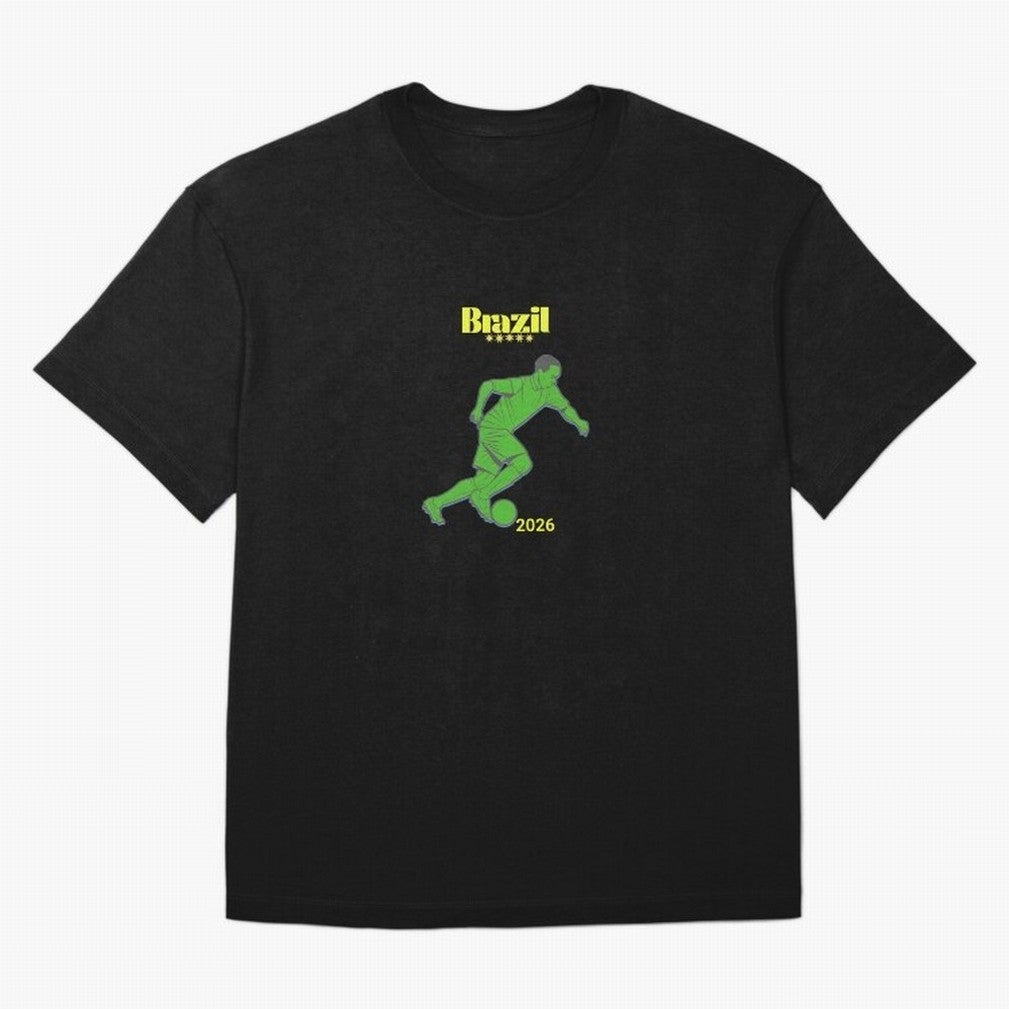 Brazil Soccer Classic T-Shirt Keep Football History Alive during Global Football Passion for FIFA World Cup 2026 Group Stage, Highlighting Cristiano Ronaldo, Haaland and CR7, Argentina, Goal Celebration Energy, Supporter Heritage, Football Icons