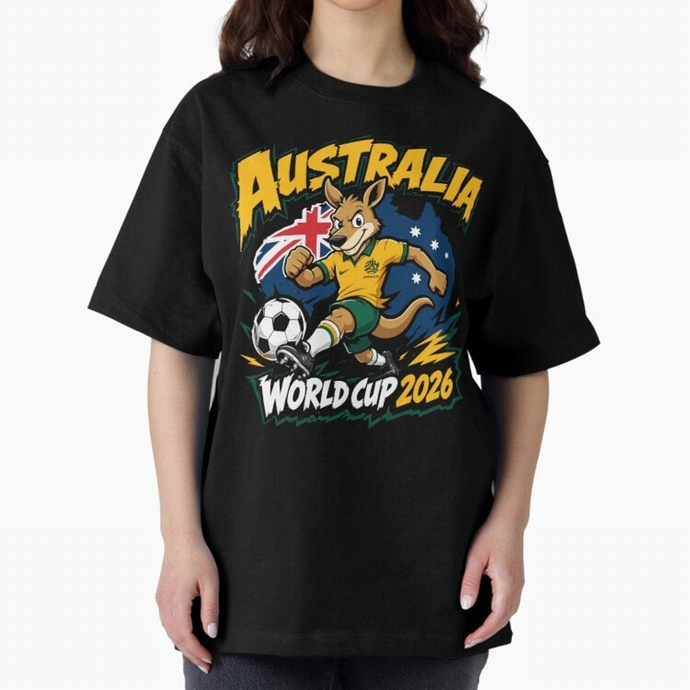 Australia World Cup 2026 Soccer Kangaroo Fan Design Classic T-Shirt Step into FIFA World Cup 2026 Built around Neymar, Argentina and Brazil Energy, Championship Spirit, Famous Goals, Roaring Crowds and International Football Unity; Great for Watch