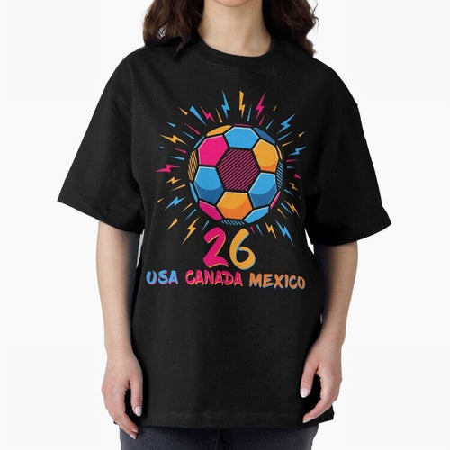 2026 Colorful Soccer Ball USA Canada Mexico 26 Classic T-Shirt Bring Global Tournament Vibes to the FIFA World Cup 2026 USA Canada Mexico Journey through Haaland Highlights, England and Germany Pride, Goal Celebration Energy, Supporter Heritage,