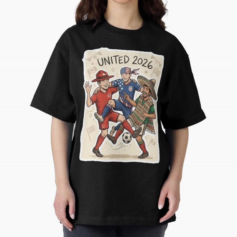 USA Canada Mexico Football Fans Classic T-Shirt Feel FIFA World Cup 2026 for Fans of Cristiano Ronaldo, Haaland and CR7 and Argentina, Bringing Football History, Final Match Energy, Crowd Noise and Once in a Lifetime Moments; Great for Supporters
