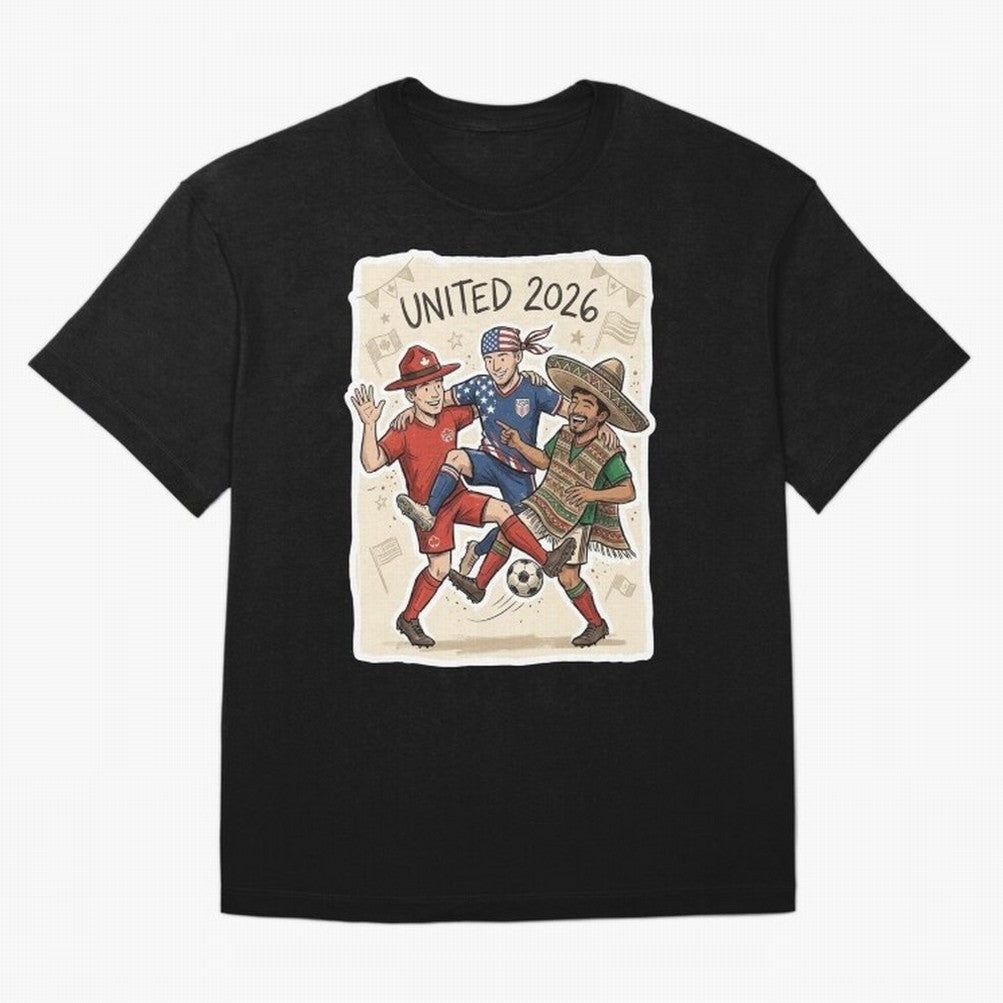 USA Canada Mexico Football Fans Classic T-Shirt Feel FIFA World Cup 2026 for Fans of Cristiano Ronaldo, Haaland and CR7 and Argentina, Bringing Football History, Final Match Energy, Crowd Noise and Once in a Lifetime Moments; Great for Supporters
