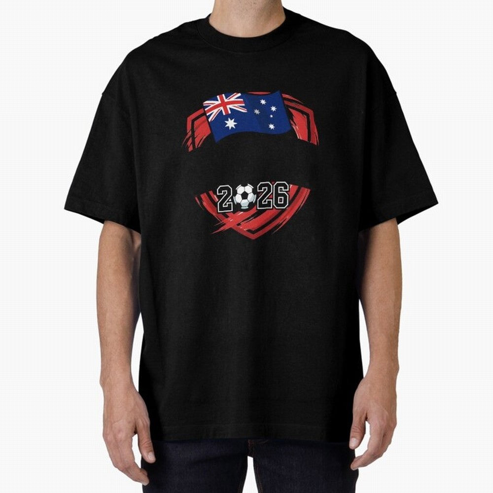 AUSTRALIA World Cup 2026 Poster ¨C AUSTRALIA Football Classic T-Shirt Bring Home Global Football Passion for FIFA World Cup 2026 Group Stage, Built around Messi and Cristiano Ronaldo, Portugal, Football Festival Excitement, Trophy Ambitions,