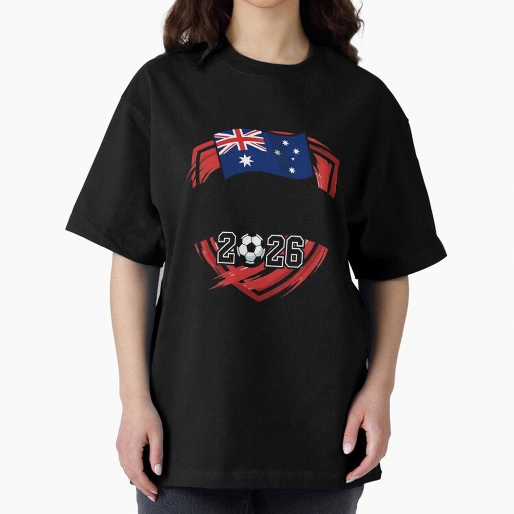 AUSTRALIA World Cup 2026 Poster ¨C AUSTRALIA Football Classic T-Shirt Bring Home Global Football Passion for FIFA World Cup 2026 Group Stage, Built around Messi and Cristiano Ronaldo, Portugal, Football Festival Excitement, Trophy Ambitions,