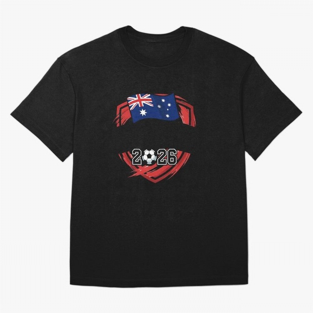 AUSTRALIA World Cup 2026 Poster ¨C AUSTRALIA Football Classic T-Shirt Bring Home Global Football Passion for FIFA World Cup 2026 Group Stage, Built around Messi and Cristiano Ronaldo, Portugal, Football Festival Excitement, Trophy Ambitions,