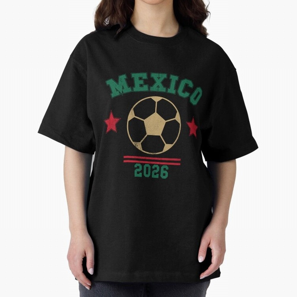 Mexico Soccer Fan 2026 Jersey Style Design Classic T-Shirt Celebrate the Magic of Match Day Hype around FIFA World Cup 2026, Messi and Cristiano Ronaldo, Netherlands, Champion Mindset, Group Stage Buzz, Knockout Tension and Passionate Fan Culture;