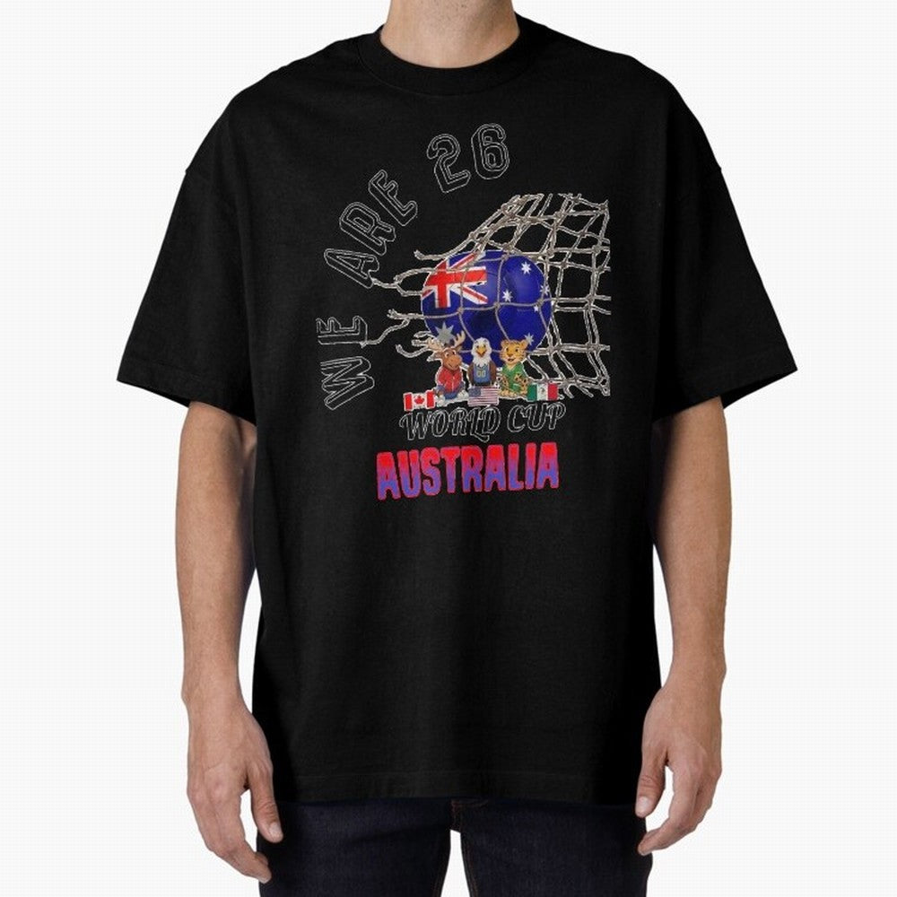 World cup 26 - Australia Classic T-Shirt Support Your Favorite Stars during FIFA World Cup 2026 for Fans of Messi and Cristiano Ronaldo and Brazil, Portugal and Argentina, Bringing Goal Celebration Energy, Supporter Heritage, Football Icons and
