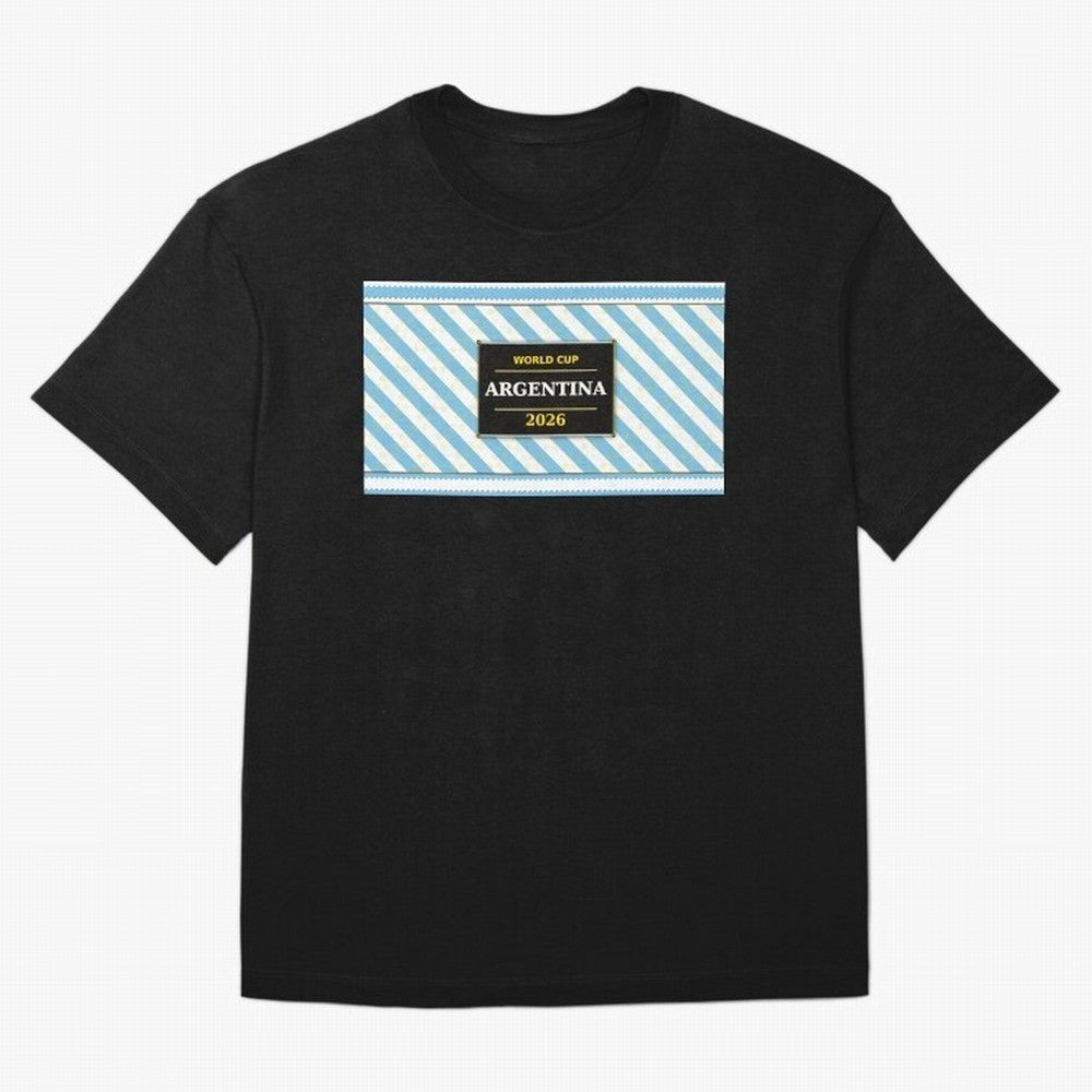 Argentina Football Fan 2026 ¡ª Defending Champions Soccer Fan Gift Classic T-Shirt Follow Every Goal of Match Day Hype around FIFA World Cup 2026 USA Canada Mexico, CR7 and Messi, England and Germany, Worldwide Fan Energy, Dramatic Goals, Stadium